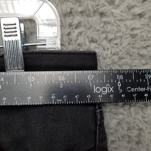 Talbots Jeans Womens 14 Petite Black High Rise Cropped Stretch Denim Capri - Picture 4 of 12